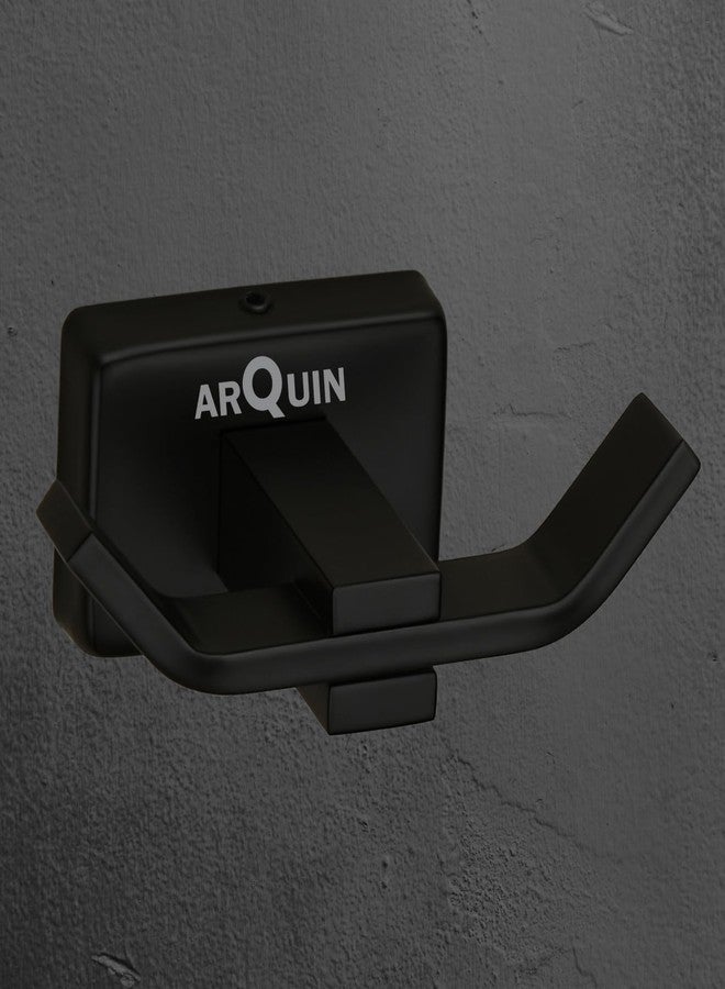 ARQUIN خطاف رداء أسود من الفولاذ المقاوم للصدأ من أركوين، درجة 304، / خطاف رداء / إكسسوارات حمام - أسود مطفي - Image 2